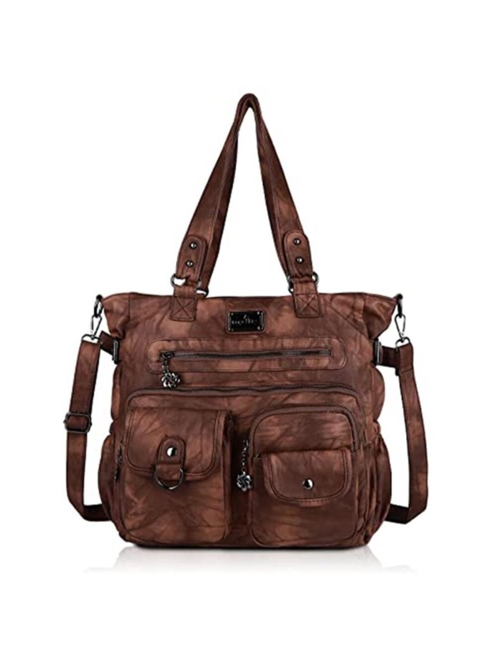 Womens PU Leather Hobo Bag Large Shoulder Purse Crossbody Tote Handbag Zipper